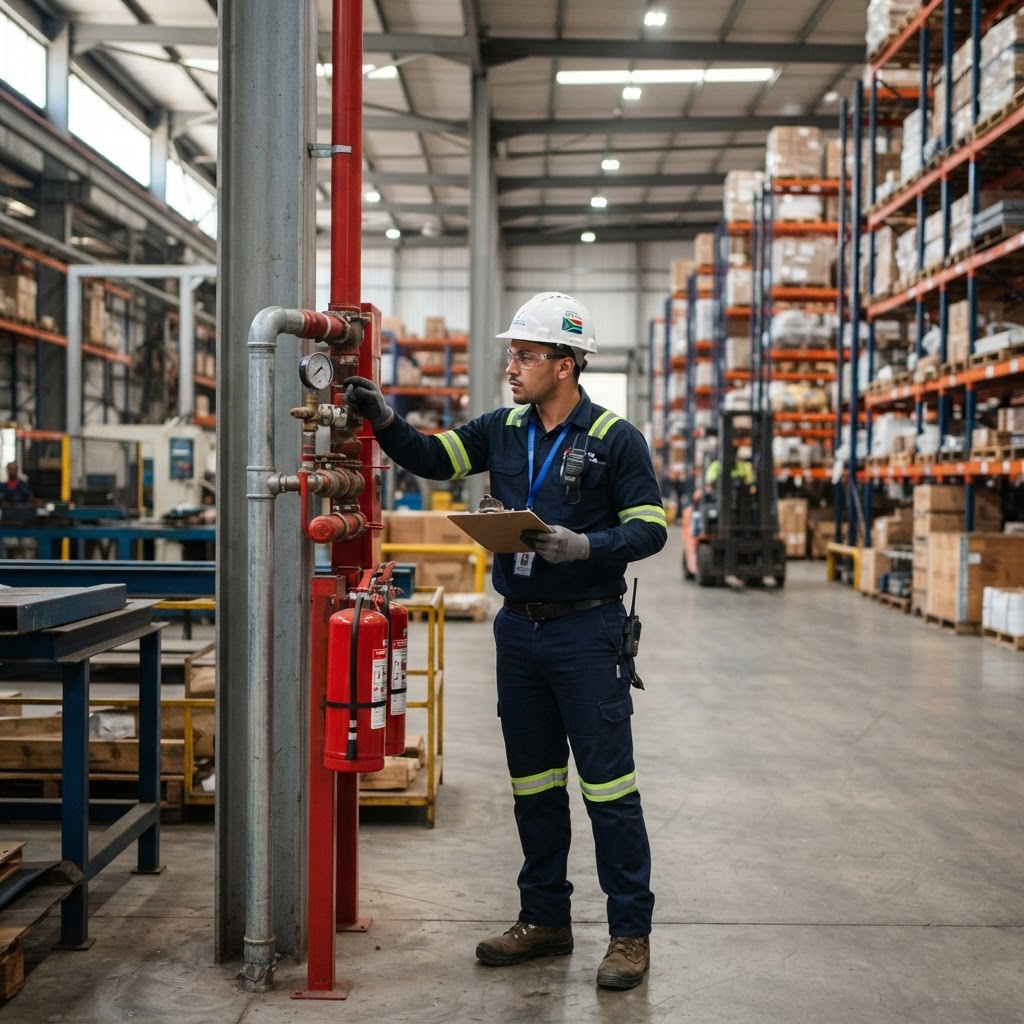 Jero Fire Solutions certified fire safety technician in Midrand