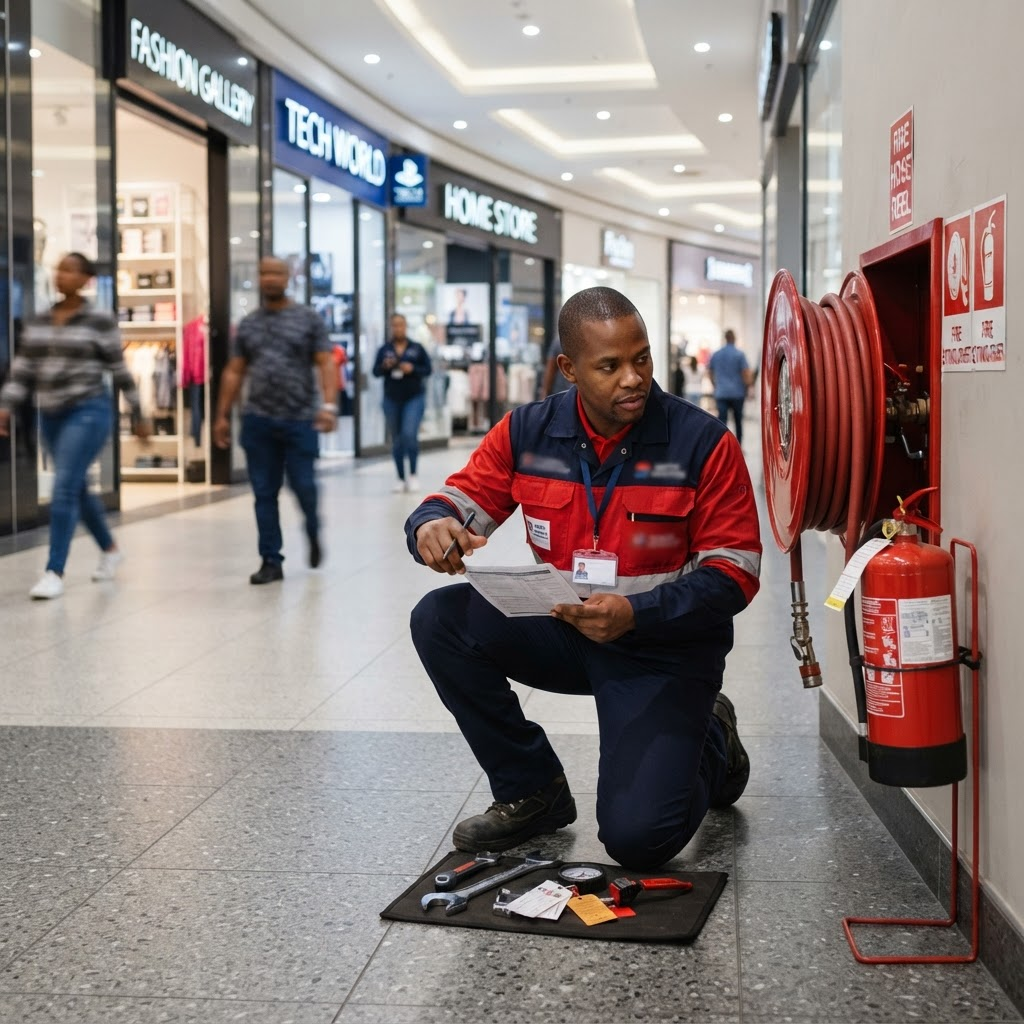 Jero Fire Solutions certified fire safety technician in Fourways